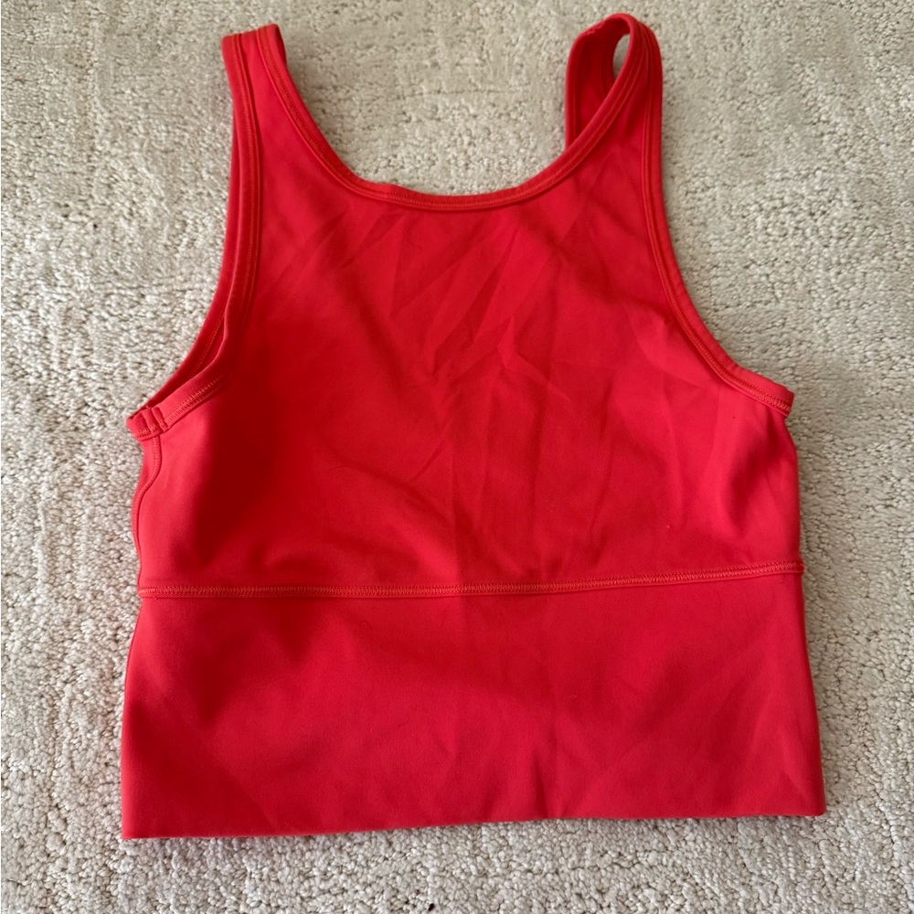 Lululemon Athletica Red Tank Top